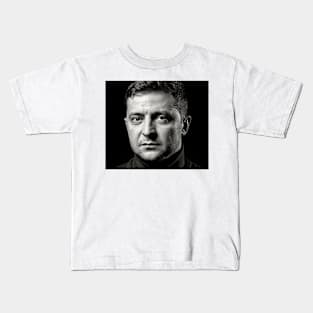 Volodymyr Zelenskyy Poster Proceeds Donate to Support Ukrainian Army Kids T-Shirt